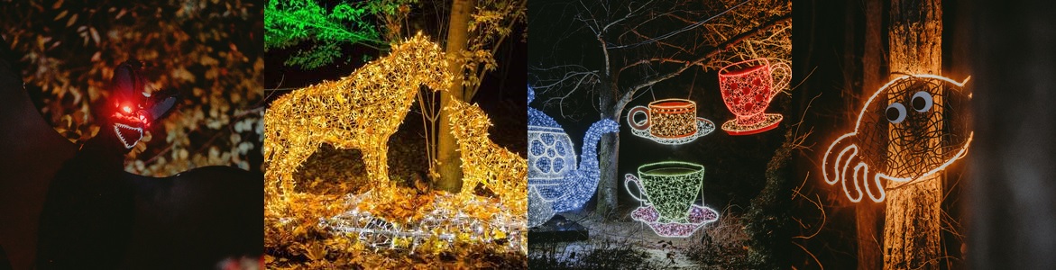 Ogrody świateł lumina_parki_kolaz