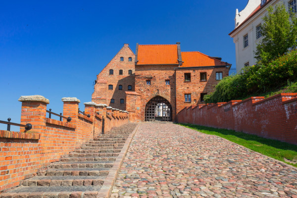 Granaries with water gate in Grudziadz, Poland