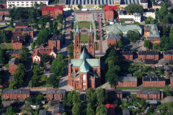 Żyrardów. Panorama osady fabrycznej.