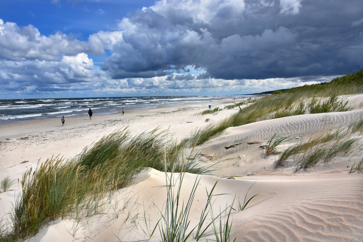 Plaża w Jantarze, Mierzeja Wiślana